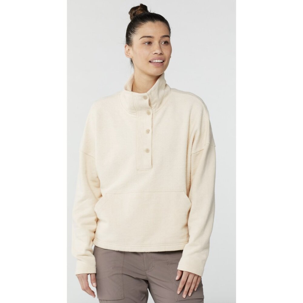 REI COOP Wallace Lake Fleece Pullover in Natural Cream Outdoor Gorpcore - Size L